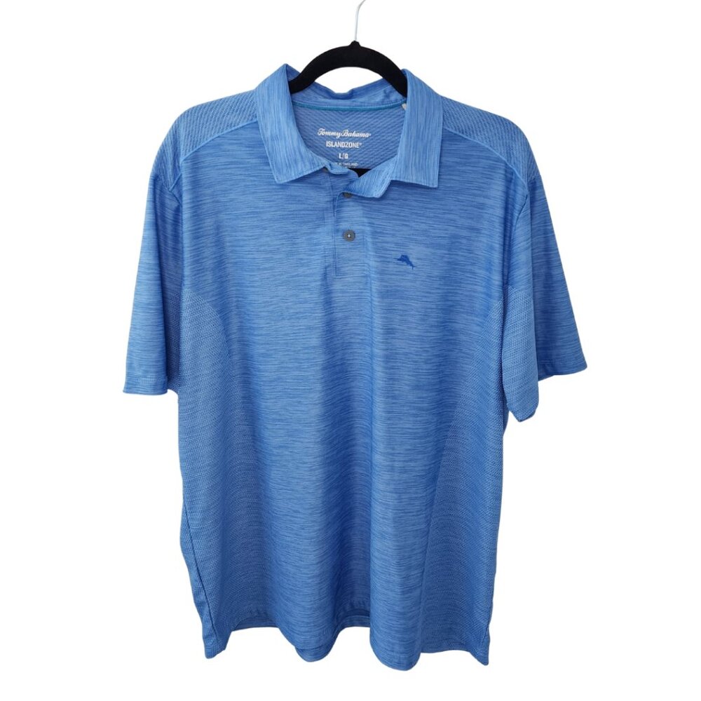 Tommy Bahama Palm Coast IslandZone Polo Shirt, Bright Blue Men's Large